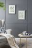 S/2 15.7x19.7" Liana Mirror Framed Wall Art on Mellow Golden Tint Background
