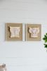 S/2 13.8x1.6x13.8" Wall Art, Wall Décor for Living Room Dining Room Bedroom Office Entryway