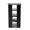 VEVOR 5-Tier AV Media Stand, Wooden Audio-Video Media Stand for DVD Players/Cable Boxes/Games Consoles, Height-Adjustable Media Storage Cabinet for Ga