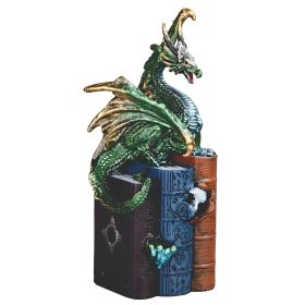7"H Dragon on Book Figurine Home Decor Gift