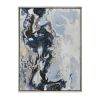 47.2x35.4" Cerulean Seas Framed Hand-painted Wall Art, Wall Décor for Living Room Dining Room Bedroom Office Entryway