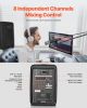 2 X 8 in Speakers Portable PA System 300W Mixer Bluetooth Mic for DJ Party