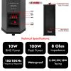 5 CORE Outdoor Speakers Stereo in Wall Speaker 100W Peak Passive Mount Wired Waterproof Patio House Garage Indoor Exterior Audio System Bocinas para C