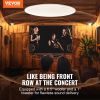 VEVOR 6.5'' Bluetooth in Ceiling Speakers, 150W, Flush Mount Ceiling & in-Wall Speaker System with 8ΩImpedance 89dB Sensitivity, for Home Kitchen Livi