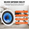 VEVOR 2 PCs 8 Inch in Ceiling Speakers, 50-Watts, Flush Mount Ceiling & in-Wall Speakers System with 8ΩImpedance 89dB Sensitivity, for Home Kitchen Li
