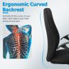 Office Chair Ergonomic Mesh Task Chair with 250LBS Load Bearing Thick Sponge Seat Backrest Adjustable Height 360° Swivel Wheels Rocking Function
