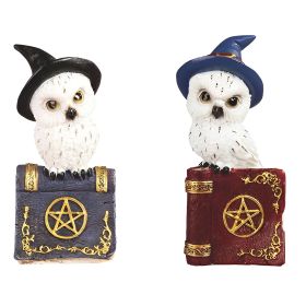2-PC 5"H Owl on Book Set Figurine Home Decor Gift