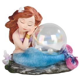 5"W Mermaid with Bubble Mergirl Figurine Home Decor Gift