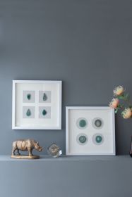 S/2 15.57x1.2x15.7" Shadow Box Wall Décor