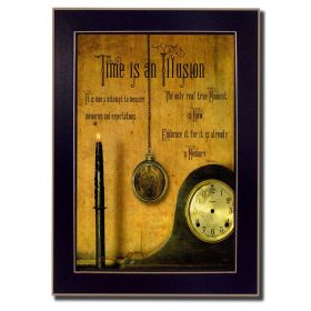 "Time is the Illusion" By Billy Jacobs, Printed Wall Art, Ready To Hang Framed Poster, Black Frame