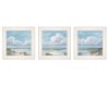 Trendy Decor 4U "Beautiful Day I,II, III" Framed Wall Art, Modern Home Decor 3 Piece Vignette for Living Room, Bedroom & Farmhouse Wall Decoration