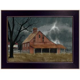 Trendy Decor 4U "Dark and Stormy Night" Framed Wall Art, Modern Home Decor Framed Print for Living Room, Bedroom & Farmhouse Wall Decoration