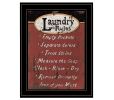 "Laundry Rules" by Linda Spivey, Ready to Hang Framed Print, Black Frame