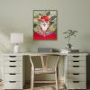 Bohemian Cat In Forest Framed Canvas Wall Art