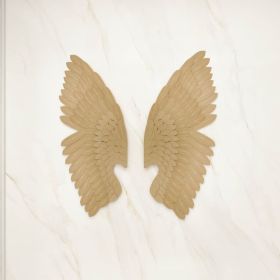 32.7" Luxury 2 Pieces Gold Wing Wall Decor Home Angel Wing Art Set