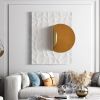 Modern Orange Rectangle Wall Decor Background Creative Geometric Wall Art for Livingroom