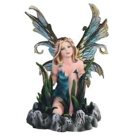 6.5"H Blue Water Fairy Figurine Home Decor Gift