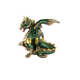 3.75"W Green Dragon Figurine Home Decor Gift