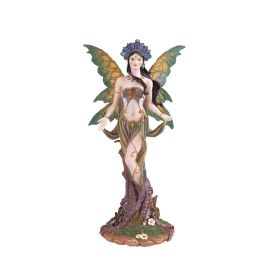 10.5"H Earth Fairy in Green Figurine Home Decor Gift