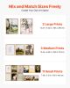 Framed Wall Art Prints Vintage Art Decor 16 PCS for Living Room & Bedroom
