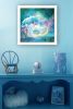 "Woodland Cove Mermaid" by Bluebird Barn, Ready to Hang Framed Print, White Frame