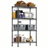 1000 lbs Storage Shelving Steel Heavy Duty 4-Tier Utility Shelving Unit Steel Organizer Wire Rack for Home,Kitchen,Office,Chrome (13.7" D x 29.5" W x