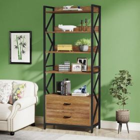 Bookshelf (Color: Rustic Brown)