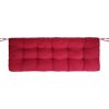 Bench Seat Cushion For Indoor Outdoor Furniture Non Slip Long Chair Cushion with Ties Strap Waterproof Swing Cushion 51.18x19.68IN For Garden Patio Ba