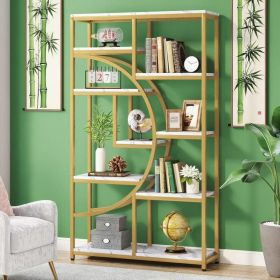 Bookshelf (Color: White Marbling and Gold)