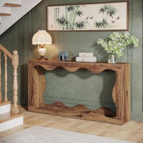 Console Table (Color: Brown)