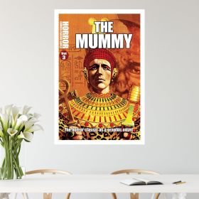 horror line the mummy cover poster wall art (Type: Poster, size: Portrait 32 x 48 inches)