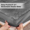 Solid-color embossed mattress bedspread,  Full size