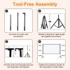 100-120" Portable Projector Screen with Stand, Foldable & Anti-Crease, HD 4K Movie Screen for Outdoor/Indoor Use, Home Theater, Parties & Business Pre