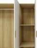 Doors Bedroom Armoire Wardrobe Closet Cabinet, Wardrobe Closet with Hanging Rod, Wood Closet Wardrobe for Large Storage, Armoires and Wardrobes with D
