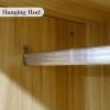 Doors Bedroom Armoire Wardrobe Closet Cabinet, Wardrobe Closet with Hanging Rod, Wood Closet Wardrobe for Large Storage, Armoires and Wardrobes with D