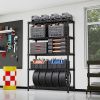 Steel Storage Shelving 5-Tier Utility Shelving Unit Steel Organizer Wire Rack for Home,Kitchen,Office,Garage, 1750 LBS Capacity 17.7" D x 47.2" W x 72
