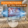 100-120" Portable Projector Screen with Stand, Foldable & Anti-Crease, HD 4K Movie Screen for Outdoor/Indoor Use, Home Theater, Parties & Business Pre
