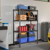 1000 lbs Storage Shelving Steel Heavy Duty 4-Tier Utility Shelving Unit Steel Organizer Wire Rack for Home,Kitchen,Office,Chrome (13.7" D x 29.5" W x